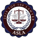 2015 top 100 lawyers ASLA badge