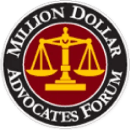 Million Dollar Advocates Forum badge