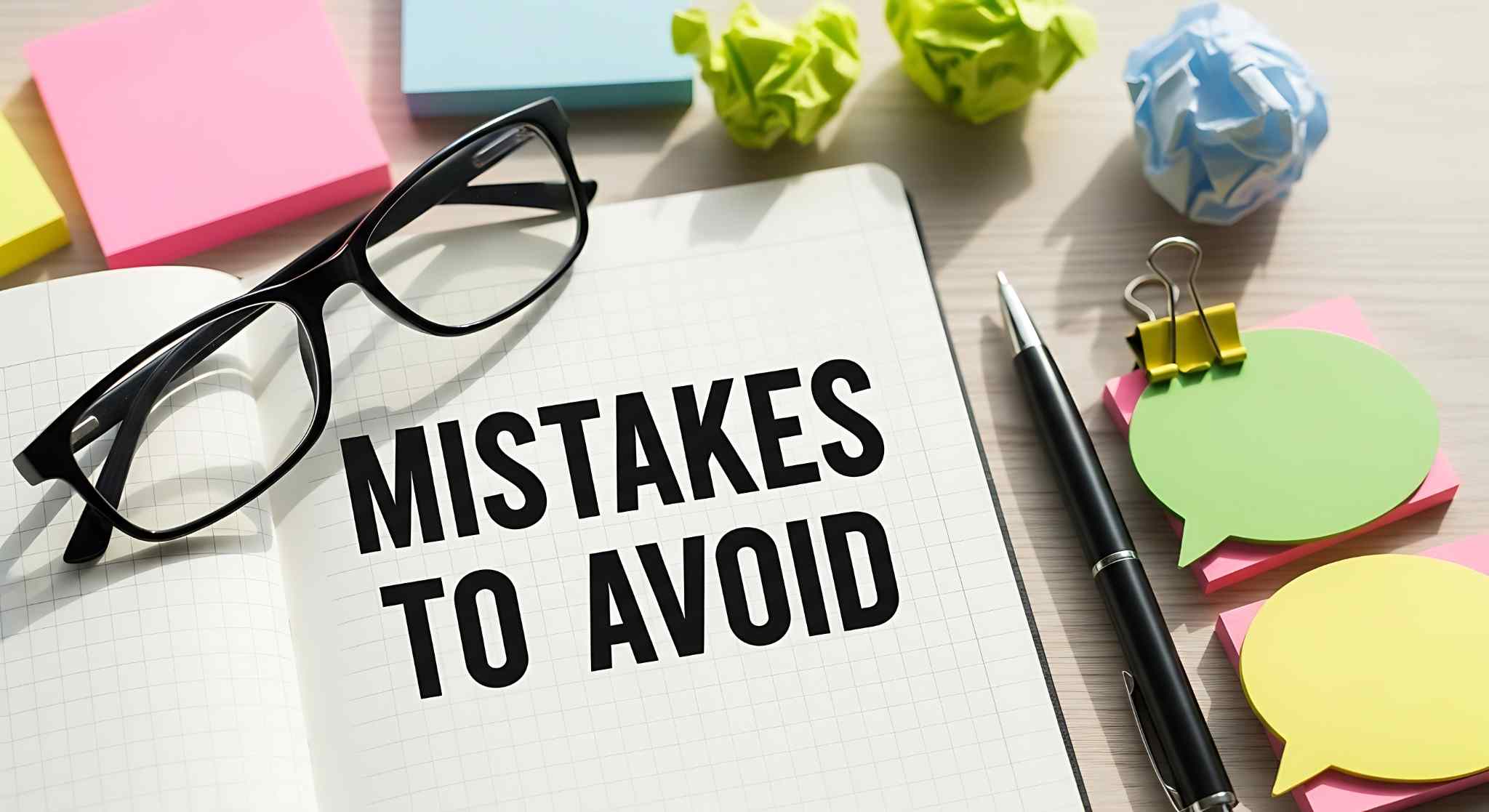 mistakes to avoid graphic